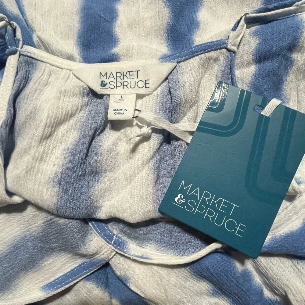 Market & Spruce Stitch Fix Mac Surplice Top, Size Large - Picture 5 of 9